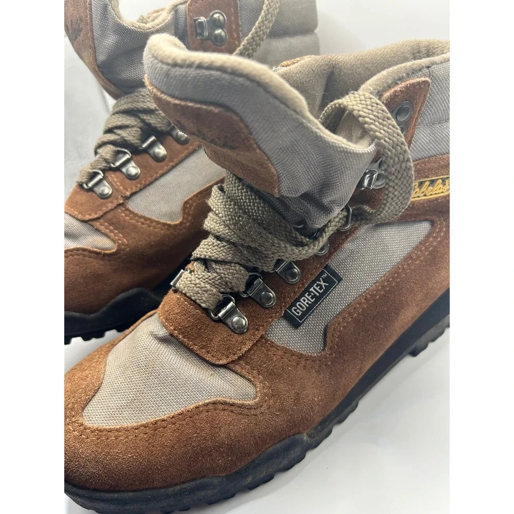 Cabelas Gore Tex Hiking Boots Brown Tan Lace Up Outdoor Trail Footwear‎ Men's 8